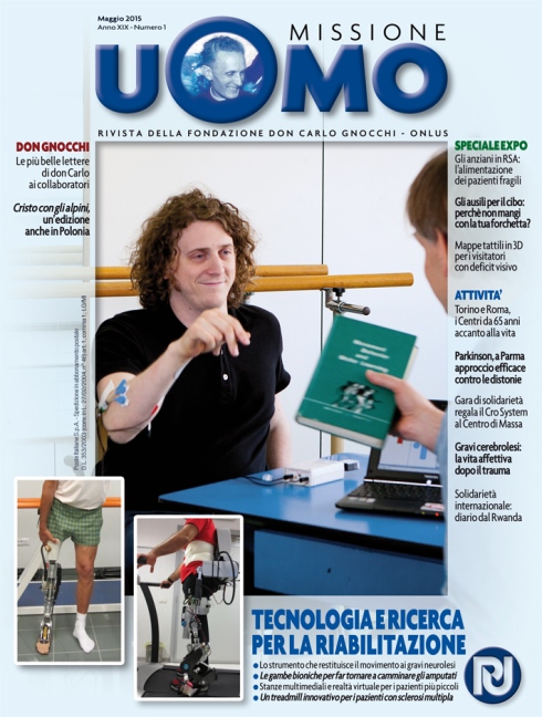 Disabili DOC – Fondazione Don Carlo Gnocchi Onlus, copertina Missione Uomo maggio 2015