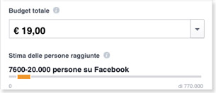 Screenshot porzione schermata Facebook