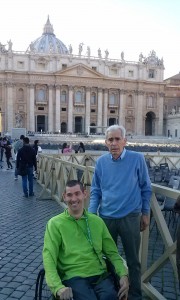 Disabili DOC – Roberto Russo, l'autore di “Non arrendersi mai”, in piazza San Pietro