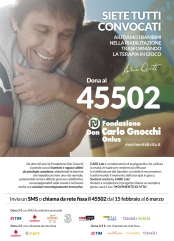 Disabili DOC – SMS al 45502 per il CARE Lab. Appello di Conte: tutti convocati! – Fondazione Don Carlo Gnocchi Onlus