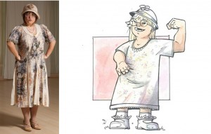 Disabili DOC – L'Arte nel Cuore, fumetto “Four Energy Heroes”: Emanuela as Teresina