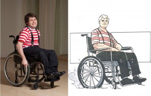 Disabili DOC – L'Arte nel Cuore, fumetto “Four Energy Heroes”: Tiziano as Pietro