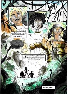 Disabili DOC – L'Arte nel Cuore, fumetto “Four Energy Heroes”: una tavola del fumetto