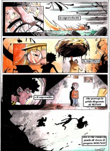 Disabili DOC – L'Arte nel Cuore, fumetto “Four Energy Heroes”: una tavola del fumetto
