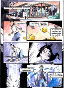 Disabili DOC – L'Arte nel Cuore, fumetto “Four Energy Heroes”: una tavola del fumetto