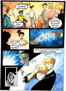 Disabili DOC – L'Arte nel Cuore, fumetto “Four Energy Heroes”: una tavola del fumetto