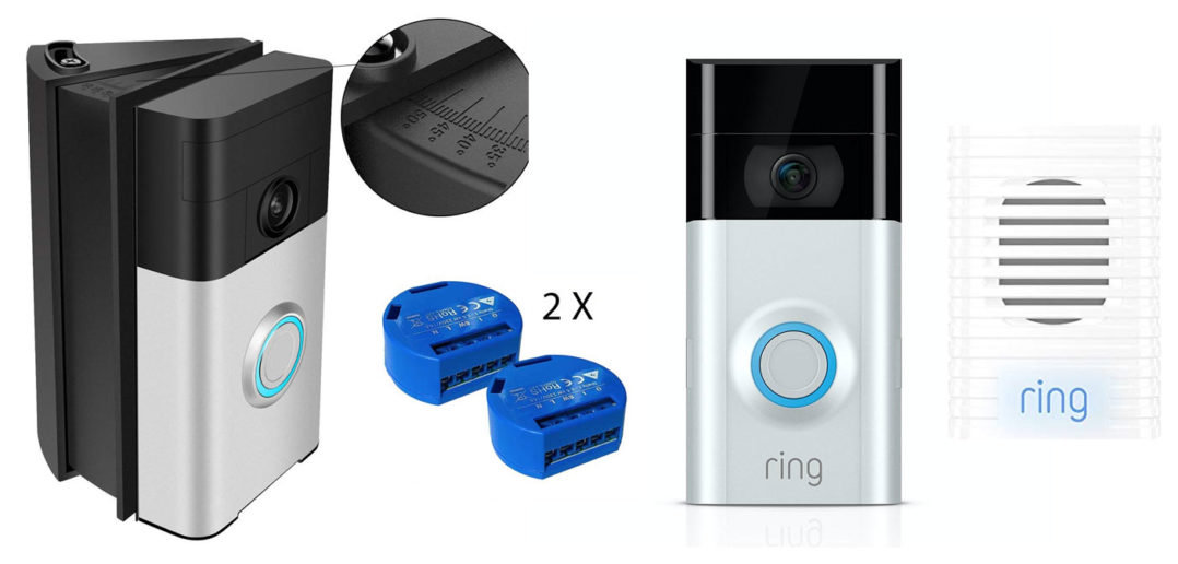 Disabili DOC –Ring Video Doorbell 2 + Ring Chime + Support angolare per videocitofono + Shelly 1 = maggiore autonomia per i Disabili