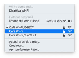 Disabili DOC – Menù Wi-Fi