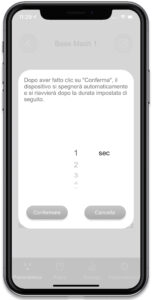 Disabili DOC – “Speciale VOCOlinc” VP3 e PM5 – L'immagine mostra la schermata dell'App VOCOlinc che consente di impostare il riavvio automatico della presa dopo il suo spegnimento