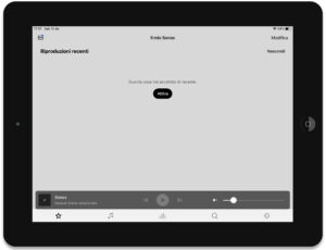 Disabili DOC – “Speciale Sonos Beam” – La App Sonos in esecuzione su un tablet, nello specifico un iPad 6ª generazione