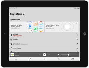 Disabili DOC – “Speciale Sonos Beam” – App Sonos, schermata Impostazioni ➡︎ Configurazione