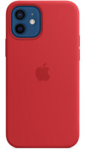 Disabili DOC – L'immagine mostra la custodia MagSafe in silicone per iPhone 12 / 12 Pro - (PRODUCT)RED