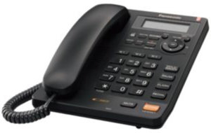 Disabili DOC – Telefono Panasonic, con segreteria, modello KX-TS630EX di colore nero