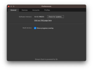 Disabili DOC – App Stream Deck, pannello “Generali”