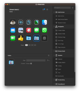 Disabili DOC – App Stream Deck, schermata “Home” dello Stream Deck MK.2